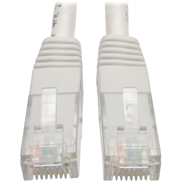 Eaton Tripp Lite Series Cat6 Gigabit Molded UTP Ethernet Cable RJ45 M/M, PoE, White, 1 ft. 0.31 m N200-001-WH - main