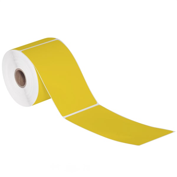 Tape Logic 3 x 5in Yellow Desktop Direct Thermal Label, 12PK THD344 - main