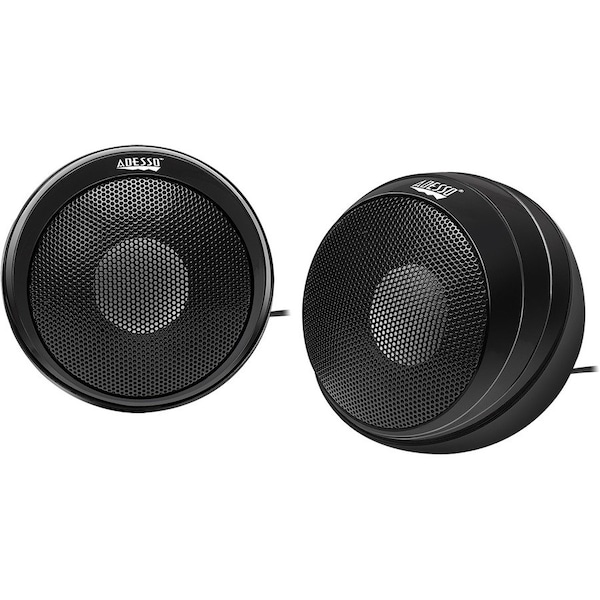 Adesso 5W X 2 HI FI STEREO PORTABLE USB SPEAKERS, ALL METAL BODY, BUILT-IN STERE XTREAMS4 - main