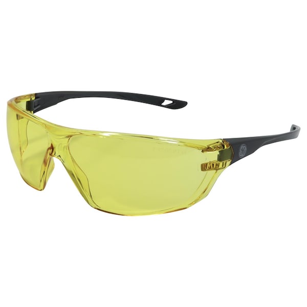 General Electric 03 Series Anti-Fog Impact-Resistant Safety Glasses Amber Lens Gray Frame 1 pk GE203AAF - main
