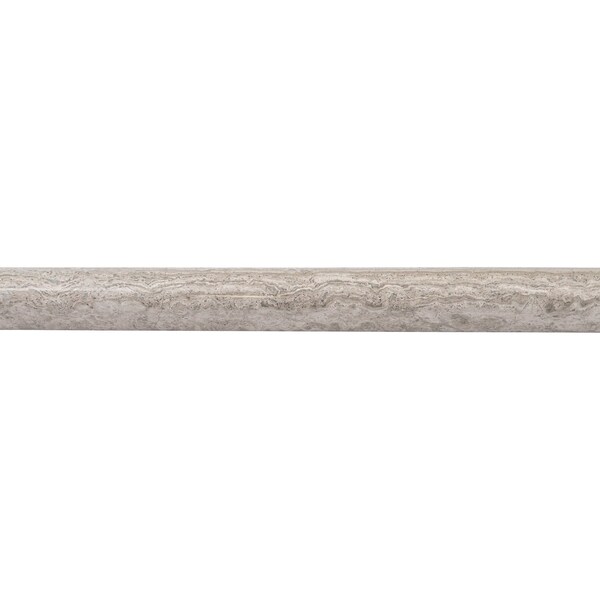 Apollo Tile 1x12 Wooden Grey Marble Polished Pencil Liner Tile Trim 0.5 sqft/case, 10PK APLMGR881PA - main