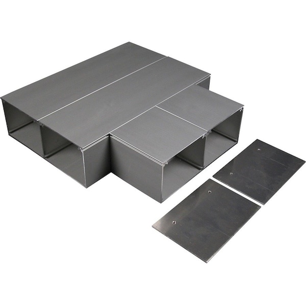 Wiremold Tee Fitting, Gray, Aluminum ALA4815 - main