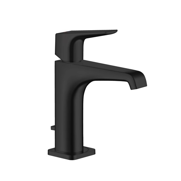 Axor Citterio E Single-Hole Faucet 125 with Lever Handle and Pop-Up Drain, 1.2 GPM in Matte Black 36110671 - main