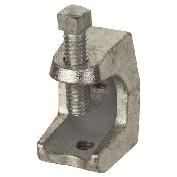 Newhouse Electric 1/4 in. Strut Channel Beam Clamp (Top Clamp) - Silver Electro-Galvanized BC14 - main