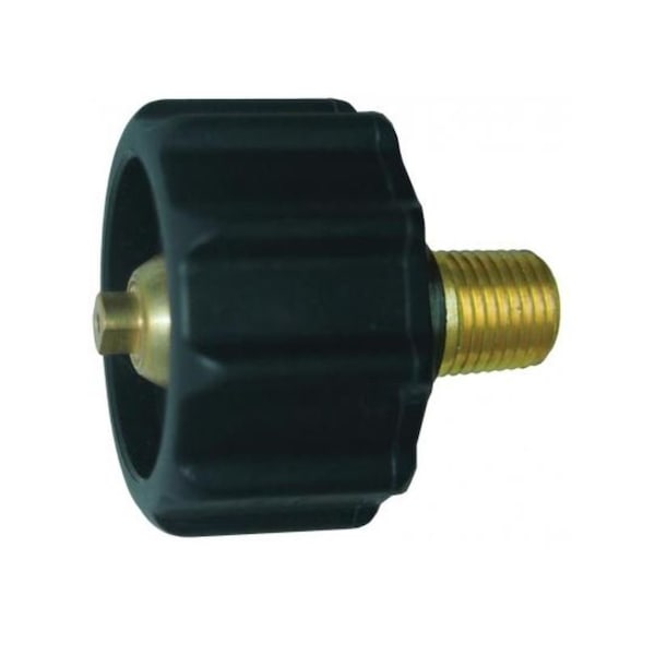 Jr Products 1516 Female ACME Quick Connect x 14 MPT 100000 BTU Black Quick Connect Handle 07-30265 - main