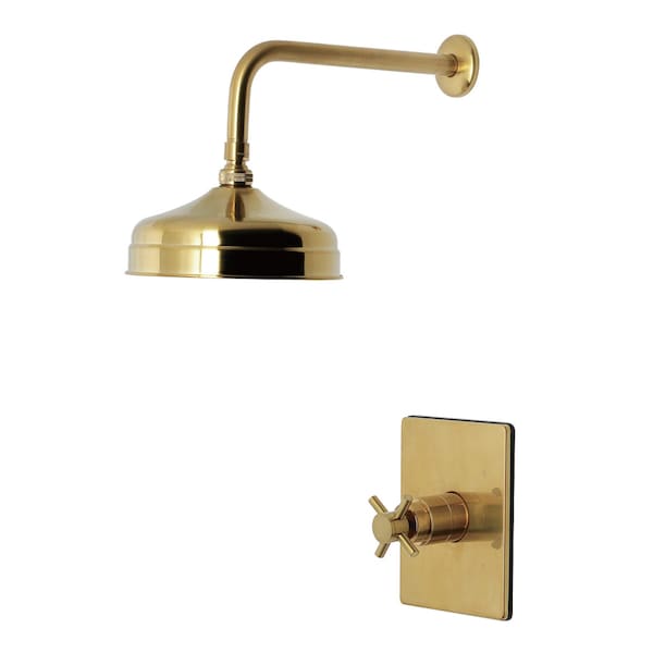 Kingston Brass Single-Handle Pressure Balanced Shower Faucet, Brushed Brass KB6347DXSO - main