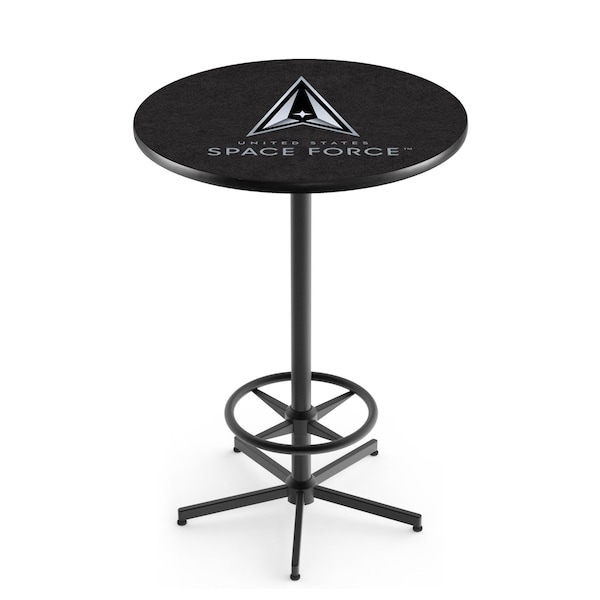 Holland Bar Stool Co Pub Table, 36 in L, 36 in W, 42 in H, Steel Top, Black L216 - main