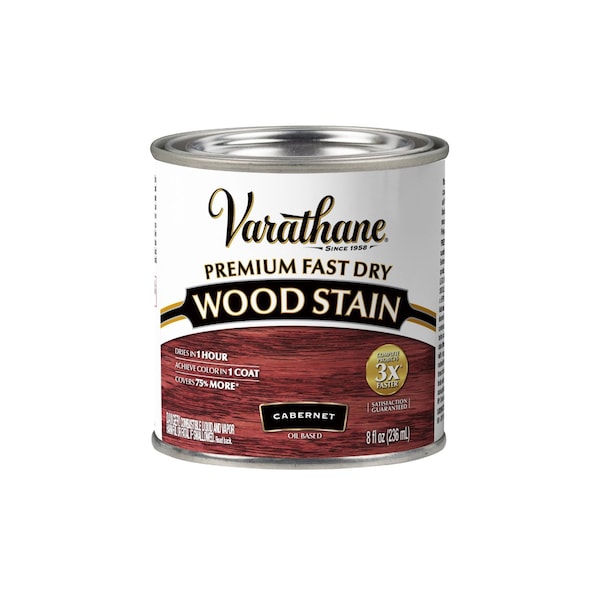 Varathane Premium Fast Dry Wood Stain, Cabernet, 1/2 Pt 262035 - main