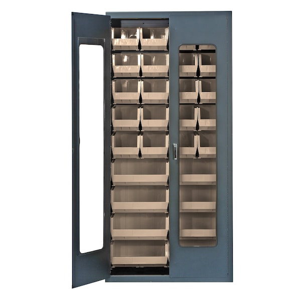 Quantum Storage Systems SPECIALTY CABINET W/ 28 IVORY BINS QSC-C240250IV - main