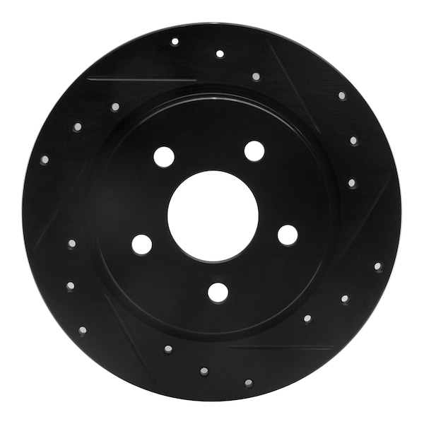 Dynamic Friction Co DFC Brake Rotor - Drilled and Slotted - Black 633-31136R - main