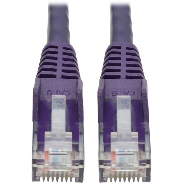 Eaton Tripp Lite Series Cat6 Gigabit Snagless Molded UTP Ethernet Cable RJ45 M/M, PoE, Purple, 20 N201-020-PU - main