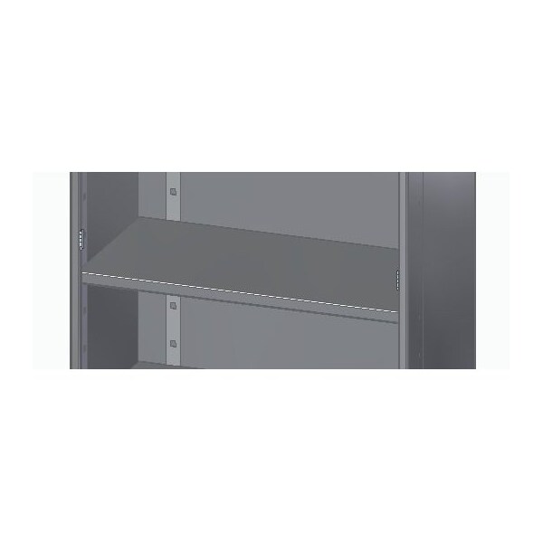 Pucel Heavy Duty Storage Cabinet, 36 in W x 19 in D Additional Shelf, Black HDSC-36-19SHELF - main