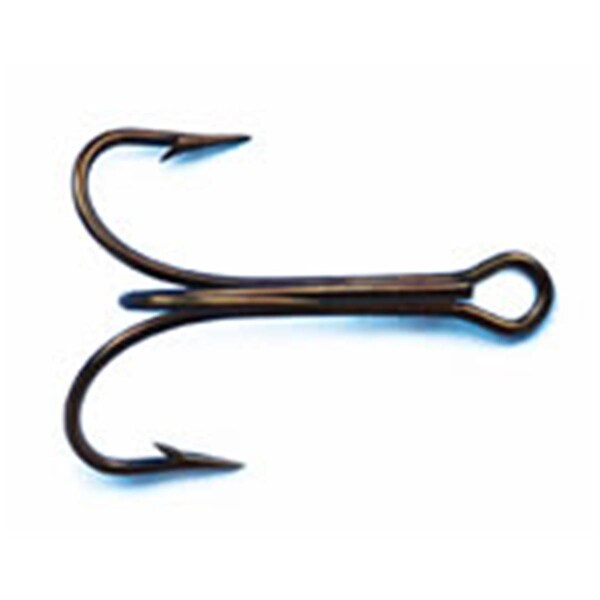 Mustad 3551DT-3 by 0-25 Duratin Ringeye Sport Treble Hook, Size 3, 25PK 3551DT-3/0-25 - main