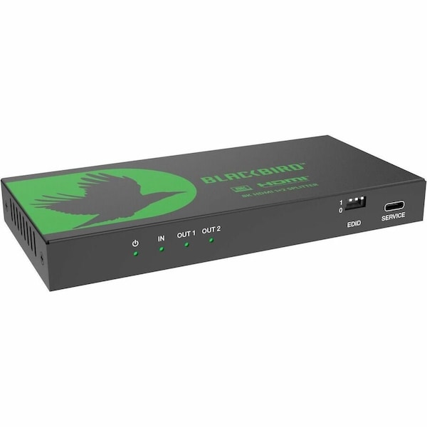 Monoprice BLACKBIRD 8K60 1X2 HDMI SPLITTER WITH AUDIO EXTRACTION_ HDMI 2.1_ HDCP 2.3 44436 - main