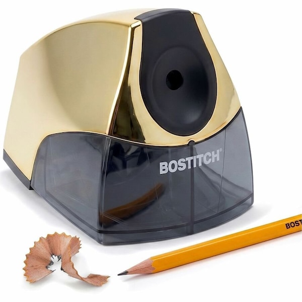 Bostitch Personal Electric Pencil Sharpener, 4in Width x 8.3in Depth, Yellow EPS4GOLD - main