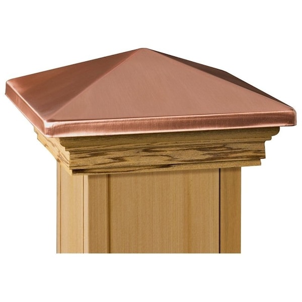 Maine Ornamental 72219 Post Cap, 5-1/2 x 5-1/2 in Post/Joist, High-Point Top, 6 in L, 6 in W 72219 - main