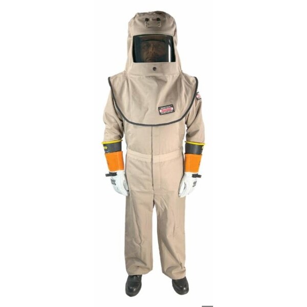 Cementex 40Cal Coverall Kit w/Vent: 5X2 with Class 2 Glove Kit HRC4-CKV-5X2 - main