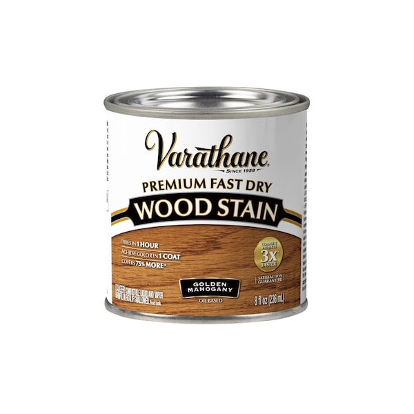 Varathane Premium Fast Dry Wood Stain, Golden Mahogany, 1/2 Pt 262033 - main