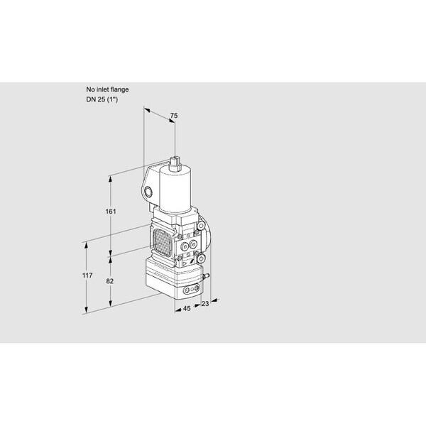 Honeywell Kromschroder REG, PRESS, 1NPT, GAS, CPS L VAD 1T /25N/NQS KS88008469 - main