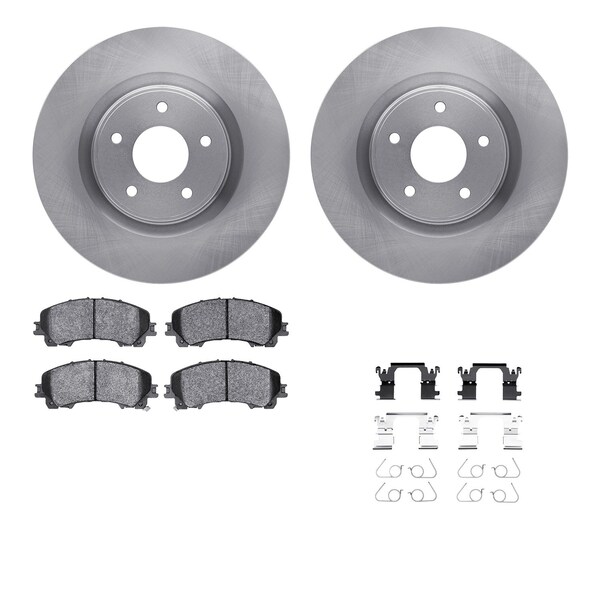 Dynamic Friction Co DFC Brake Rotor with 5000 Brake Pads and Hardware Kit 6512-67529 - main