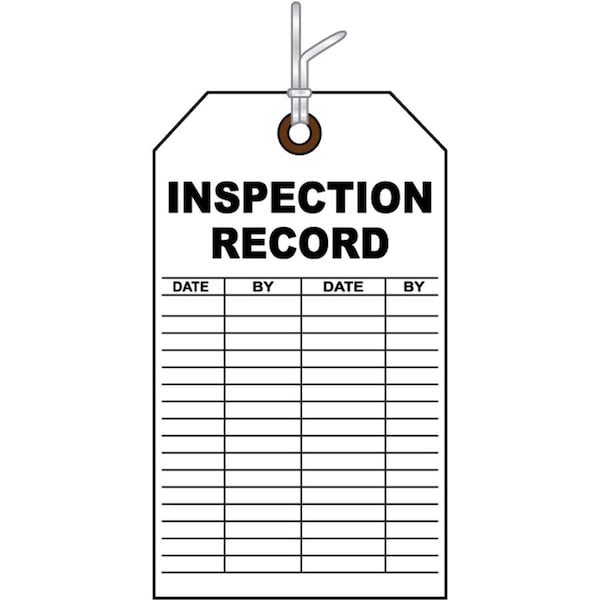 Zoll Inspection Tag, Inspection Card, Paper, 6 in Width, 3 in Height, Write On Surface: Yes , 10 PK 8911-000440-01 - main