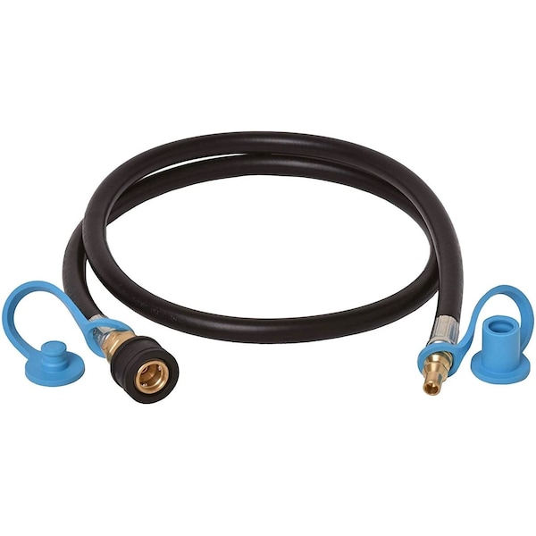 Flame King LP Gas Hose 14 Model 250 Male Quick Disconnect Plug x 14 Model 250 Female Quick Disconnect 48 100395-48 - main