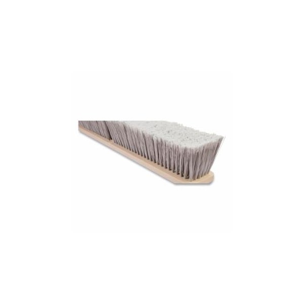 Magnolia Brush Silver Flagged Tip Polystyrene Floor Brush, 3736-LH, 3 in Trim x 36 in L, Wood, Brush Head Only 455-3736LH - main