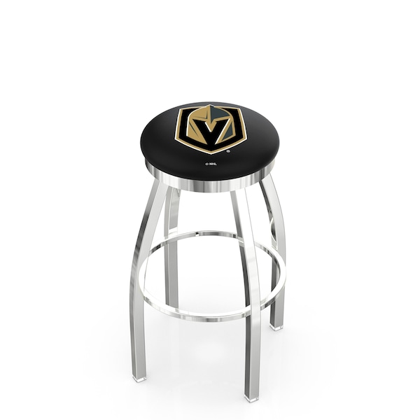 Holland Bar Stool Co 30" Chrome Vegas Golden Knights Swivel Bar Stool, Accent Ring L8C2C30LVGdKn - main