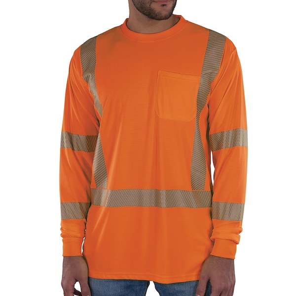 Ergodyne S Orange Class 3 Hi-Vis Long Sleeve Shirt 8370 - main