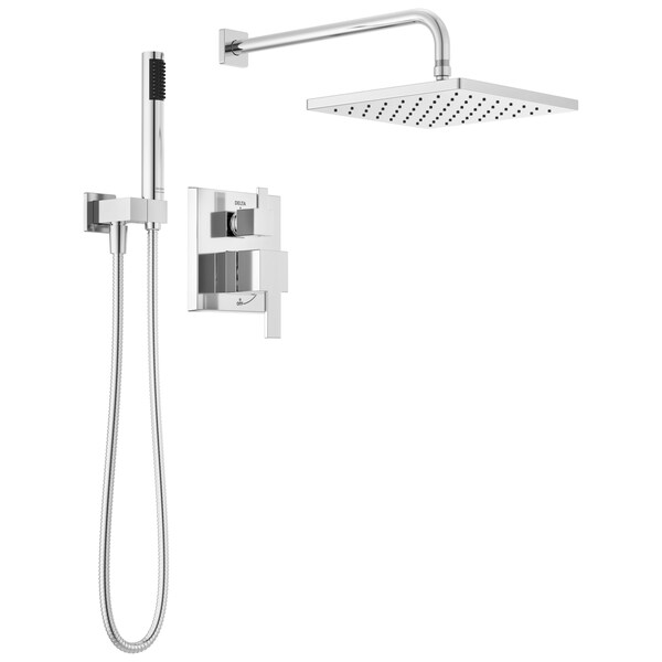 Delta Modern Monitor 14 Series Shower With Raincan, Hand Shower & Rough Valve In Chrome 342701 - main