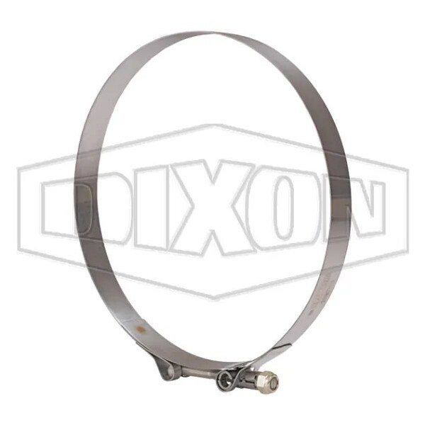 Dixon T-Bolt Hose Clamp, 8.016 to 8.312 in Nominal, 0.025 in Thick, 300 SS, Domestic STBC825 - main