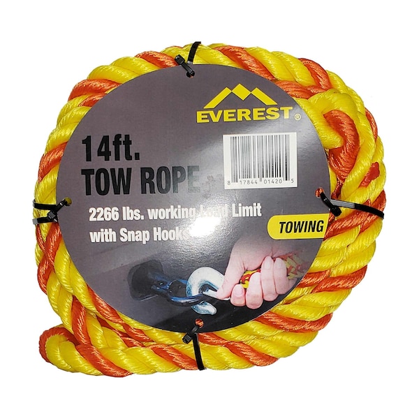 Everest 14 ft Tow Rope with Snap Hook TR1141 - main