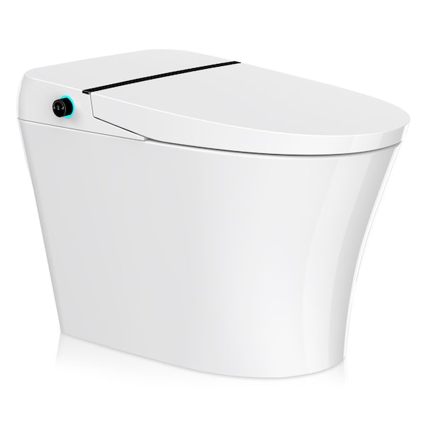 Anzzi ENVO Juno Elongated 1.28 GPF Smart Bidet Toilet in White w/ Remote Control, Heated Seat, Auto Flush TL-ST823WH - main