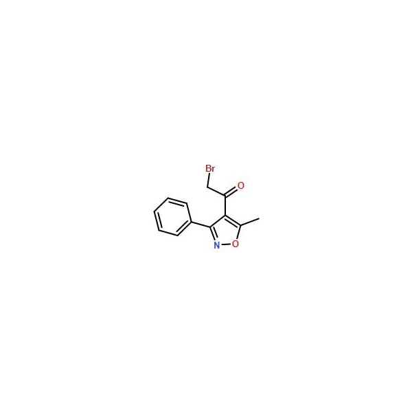 Ak Scientific 2-Bromo-1-(5-methyl-3-phenylisoxazol-4-yl)ethan-1-one (1g), CAS 104777-39-1 Y6901-1g - main