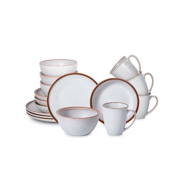 Table 12 Maldan Stoneware 16-Piece Dinnerware Set, Service for 4, Coupe Shaped Dinnerware TD16YN - main