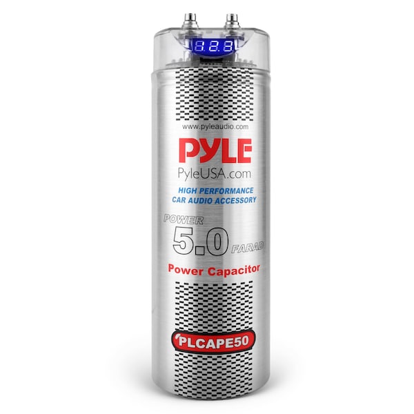Pyle 5.0 Farad Digital Power Capacitor PLCAPE50 - main