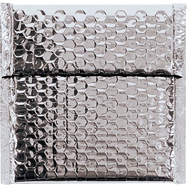 Bubblefast 100-9 x 11 1/2'' Silver Glamour Bubble Mailers, 100PK BFGBM0911S - main