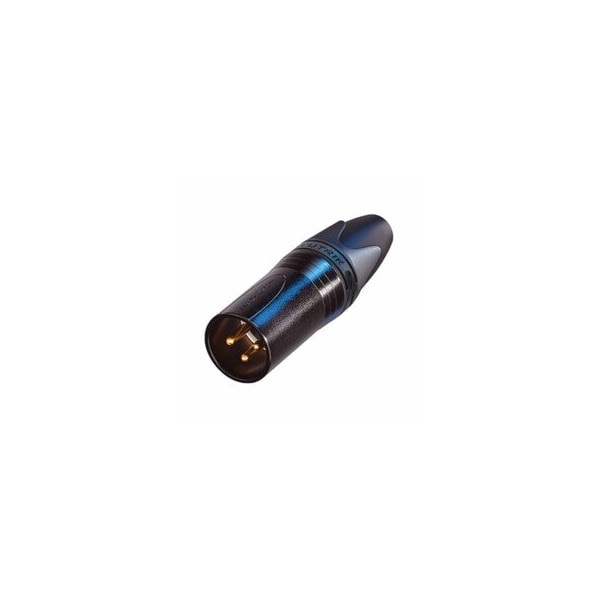 Cable Wholesale Neutrik 3 Pin XLR Male Connector Black Metal NC3MXX-B 30XR-10003 - main