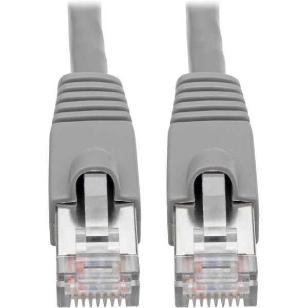 Eaton Tripp Lite Series Cat6a 10G Snagless Shielded STP Ethernet Cable RJ45 M/M, PoE, Gray, 10 ft. N262-010-GY - main