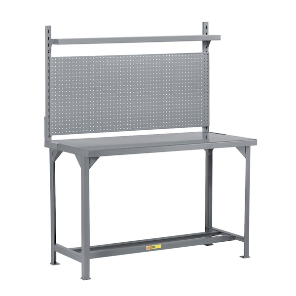 Little Giant Heavy-Duty Packaging Table with Pegboard Panel & Shelf WST1-3672-36-WPB-SHLF - main