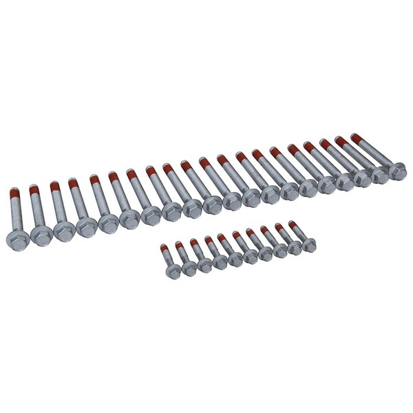 Allstar Performance LS Head Bolt Set for 2004-2006 GM LS-Series III - Zinc Oxide ALL87005 - main