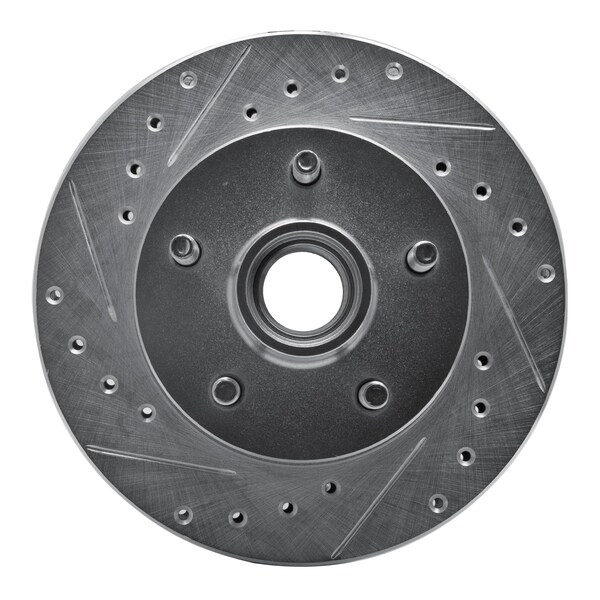 Dynamic Friction Co DFC Brake Rotor - Drilled and Slotted - Silver 631-54139L - main