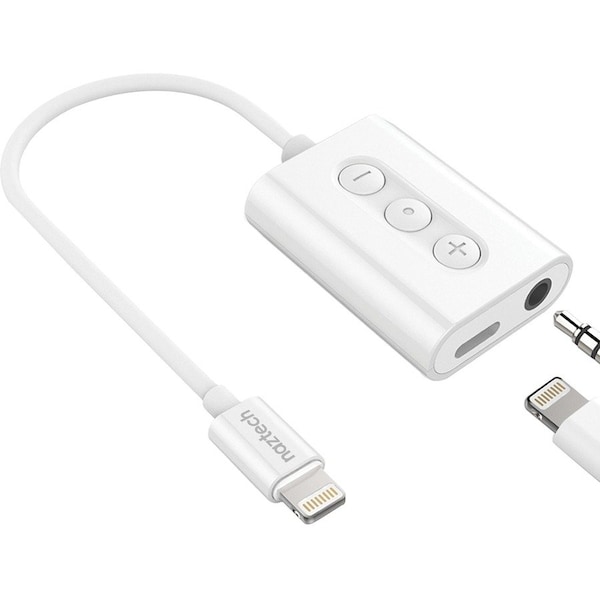 Naztech 3.5mm MFi Certified Audio + Charging Adapter with Lightning Cable 14596 - main