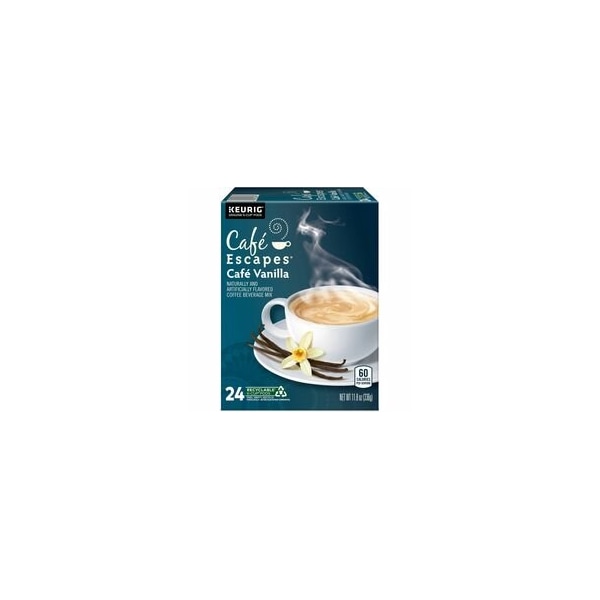 Caf Escapes Cafe Escapes Pod Cafe Vanilla, Keurig Single-Serve K-Cup Pods, 24 Count, Compatible with, 24PK 5000330125 - main