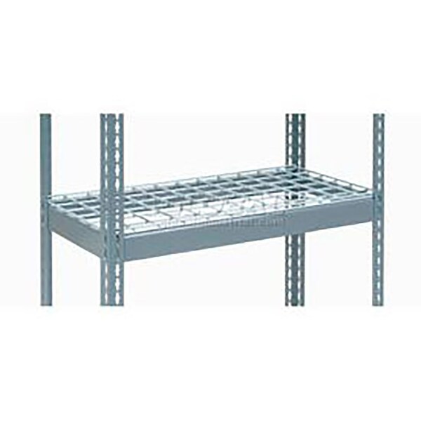 Global Industrial Double Rivet Additional Shelf, 72"W x 48"D, Wire Deck B2297654 - main