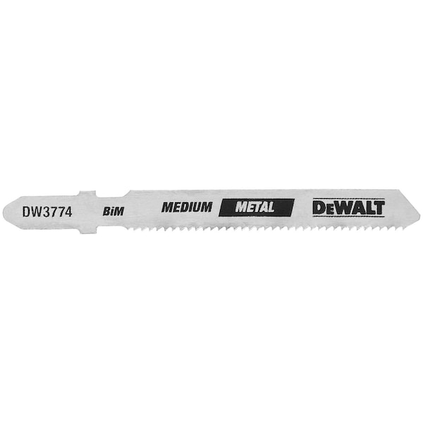 Dewalt 3" 18 TPI T-Shank Metal Cutting Cobalt Steel Jig Saw Blade, PK5 DW3774-5 - main