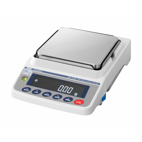A&D Apollo Precision Balance 6200 g x 0.01 g Internal Calibration LEGAL FOR TRADE GX-6002AN - main