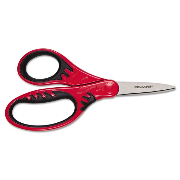 Fiskars Kids Softgrip Scissors, Left/Right Handed, Pointed Tip, 5in L, 1.75in Cut Length, Randomly Assorted 1068913 - main