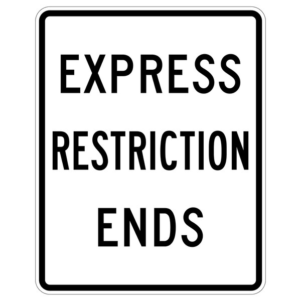 Sign Solutions Usa Traffic Sign, 48 in Width, Aluminum Sign, Vertical Rectangle DUS06DWT4860R3-42B - main