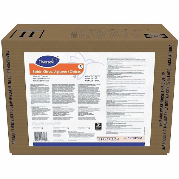 Diversey Neutral Floor Cleaner, 5 gal., Citrus 101109754 - main